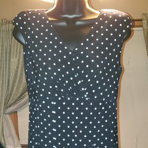 Ralph Lauren Faux Wrap Jersey Dress Polka Dot Size 8 New without tags